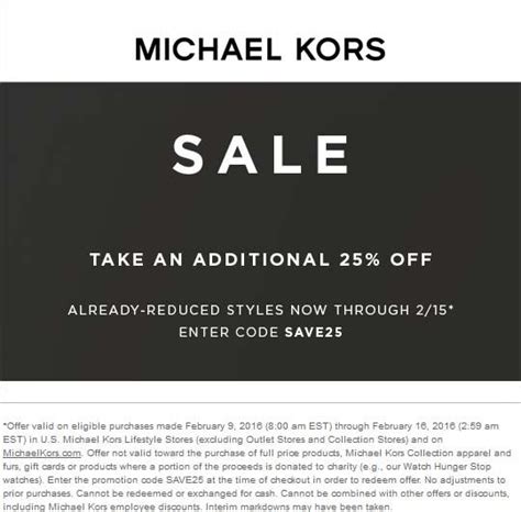 michael kors online discount code|michael kors promo code today.